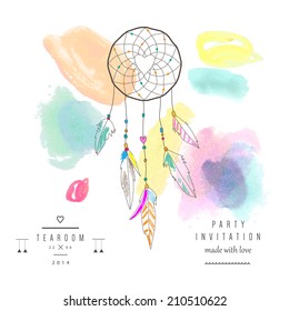 Dream  catcher, vector illustration