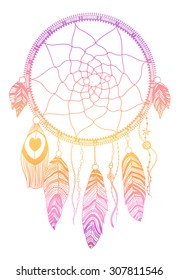 Dream catcher, vector illustration