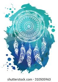 Dream catcher, vector illustration