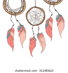 Dream catcher, vector illustration