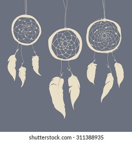 Dream catcher, vector illustration