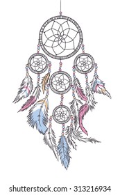 Dream catcher, vector illustration