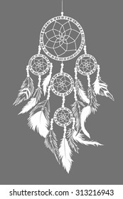 Dream catcher, vector illustration