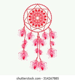 Dream catcher, vector illustration