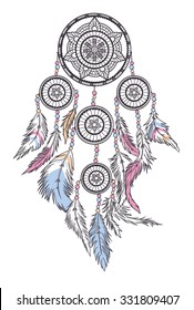 Dream catcher, vector illustration
