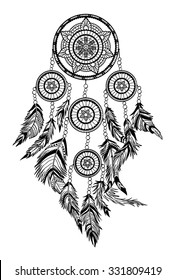 Dream catcher, vector illustration