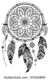 Dream catcher, vector illustration