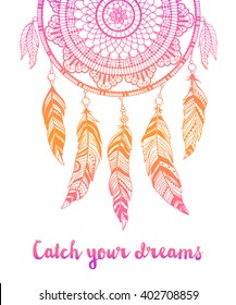 Dream catcher, vector illustration
