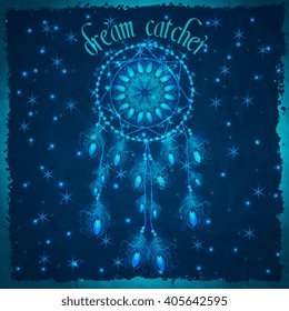 Dream catcher, vector illustration