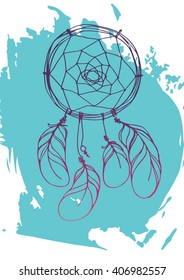 Dream catcher, vector illustration