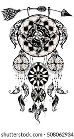 Dream catcher, vector illustration