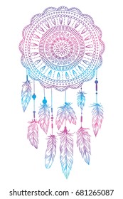 Dream catcher, vector illustration