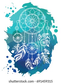 Dream catcher, vector illustration