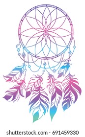 Dream catcher, vector illustration