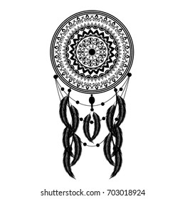 Dream Catcher Vector Illustration