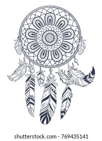 Dream catcher, vector illustration