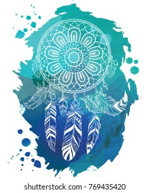 Dream catcher, vector illustration