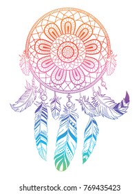 Dream catcher, vector illustration