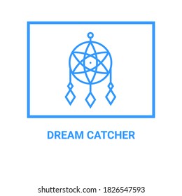 dream catcher vector line icon