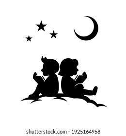 Dream child silhouette logo design