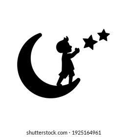 Dream Child Silhouette Logo Design