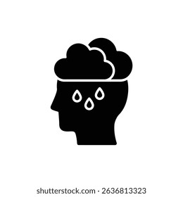 Dream Cloud Floating in Head Symbolizing Aspirations and Imagination
