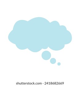 dream cloud icon vector flat illustration.