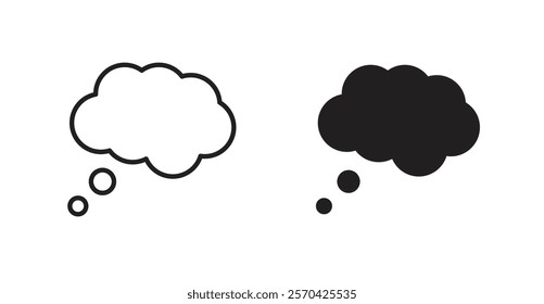 Dream cloud vector web icons set