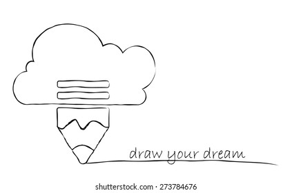 Dream concept  Pencil