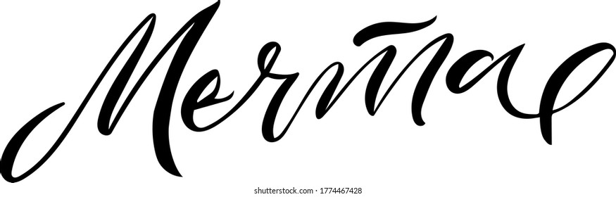Tarjeta escrita a mano para la caligrafía cirílica de sueño