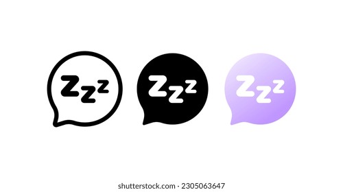 Dream. Different styles ,colored, sleep icon. Vector icons.