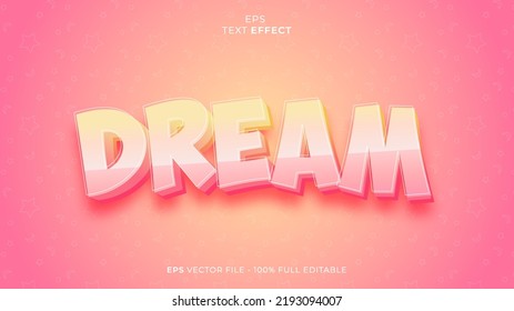 Dream Editable Text Effect Font