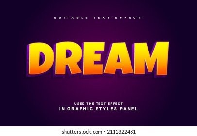 Dream Editable Text Effect Template