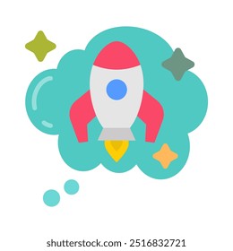 Iconos planos de ensueño, Ilustración vectorial