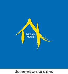 dream home concept idea vector