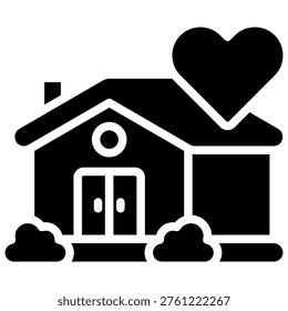 Dream Home Icon Element For Design