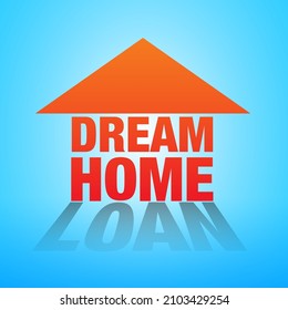 Concepto creativo de préstamos para vivienda ideal para promociones de financiación para vivienda.