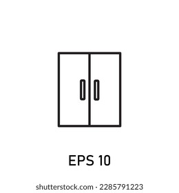 dream home property or hotel property cupboard icon
 eps 10