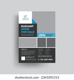 Dream Home For sale, Real estate home sale flyer template. Real Estate Flyer Design fully editable design