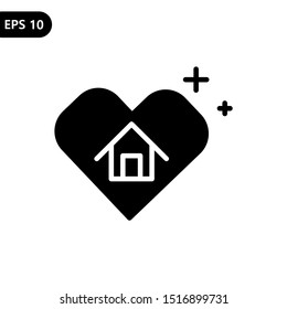 Dream house icon vector illustration. eps10