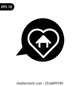 Dream house icon vector illustration. eps10