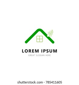 Dream House Logo Template. vector illustration