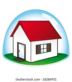 Dream house vector illustration
