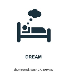 Dream Icon. Simple Element From Well Sleep Collection. Creative Dream Icon For Web Design, Templates, Infographics And More