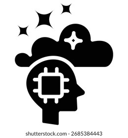 dream interpreter icon web icon in bold style