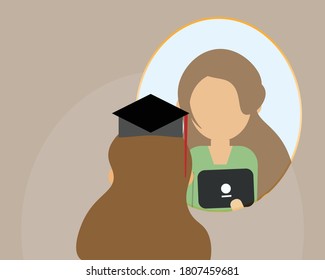 Dream job after graduation vector