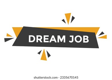 Plantillas de banner web con botón de trabajo de sueño. Ilustración vectorial 
