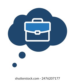Icono de trabajo de ensueño Ilustración de línea de Vector