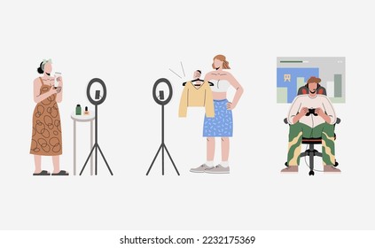 Dream Jobs vector in flat design