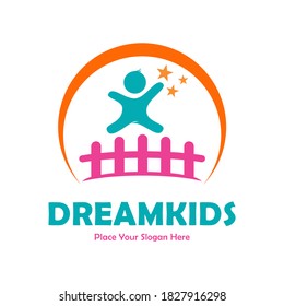 Dream Kids Vector Logo Template Suitable Stock Vector (Royalty Free ...